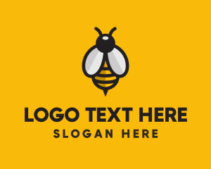 Simple Bee Symbol  logo