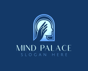 Human Mental Health Hand logo design