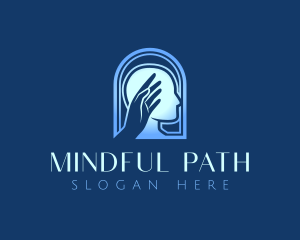 Human Mental Health Hand logo design