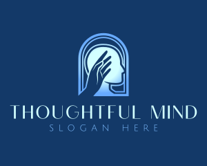 Human Mental Health Hand logo design