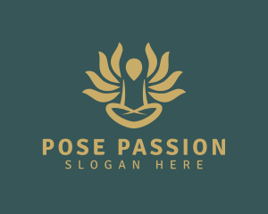 Lotus Flower Yoga logo design