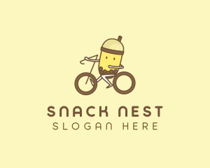 Milk Tea Cyclist logo design