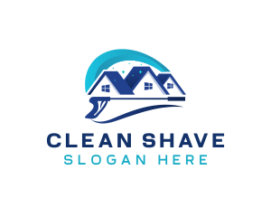 Power Washer Home Cleaning logo design