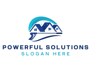 Power Washer Home Cleaning logo design