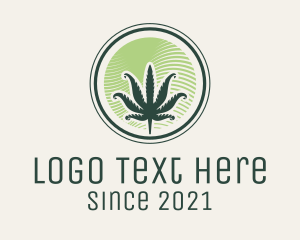 Weed Dispensary Badge logo