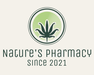 Weed Dispensary Badge logo