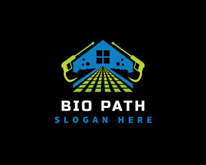 Path Pressure Wash Housekeeping logo design