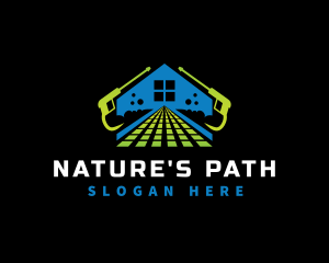 Path Pressure Wash Housekeeping logo design