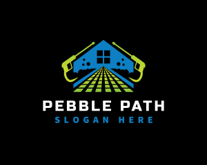 Path Pressure Wash Housekeeping logo design