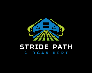 Path Pressure Wash Housekeeping logo design