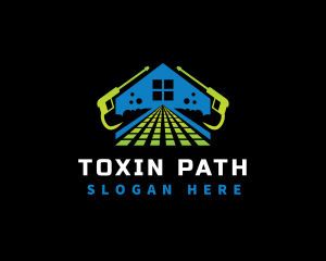 Path Pressure Wash Housekeeping logo design