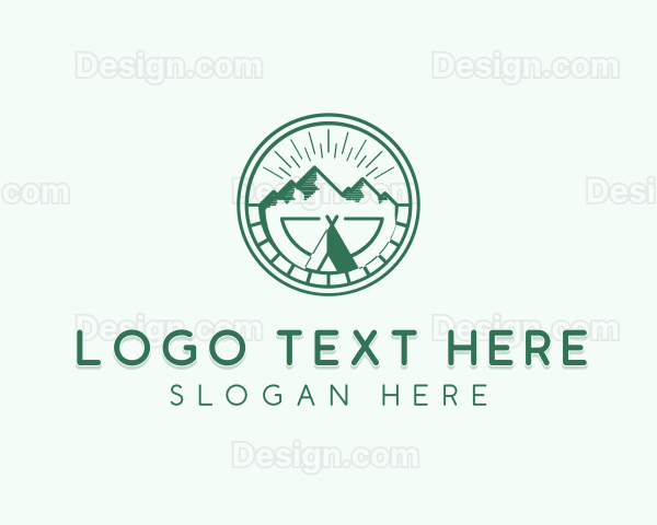 Mountain Range Tepee Camp Logo