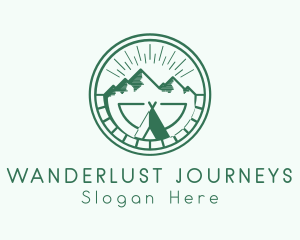 Mountain Range Tepee Camp Logo