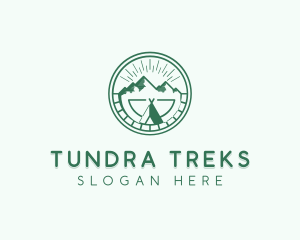 Mountain Range Tepee Camp logo design