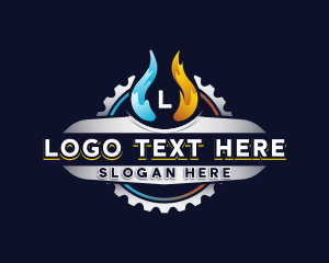 Water Flame Element logo