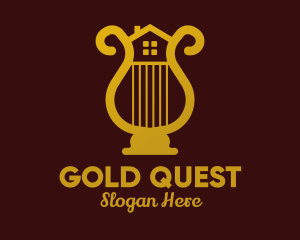 Gold Harp House  logo design