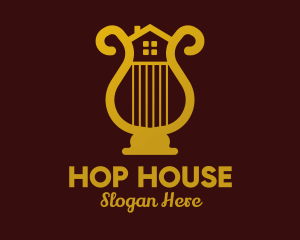 Gold Harp House  logo design