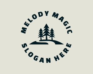 Nature Camping Tree logo