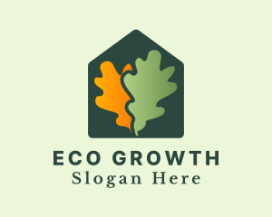 Greenhouse Yard Gardening Leaf logo