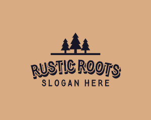 Pine Tree Woodwork Wordmark logo design