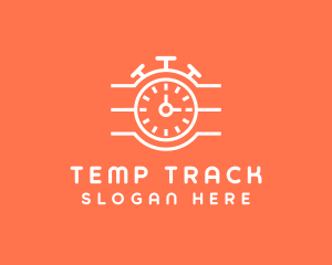 Sports Timer Stopwatch  logo design