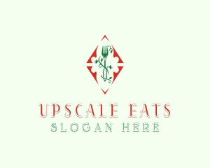 Fork Vegetarian Dining logo design