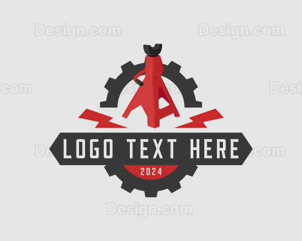 Mechanic Tool Jack Stand Logo