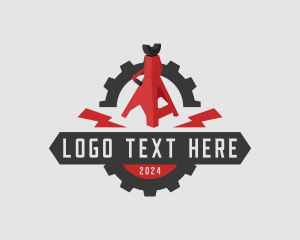 Mechanic Tool Jack Stand Logo