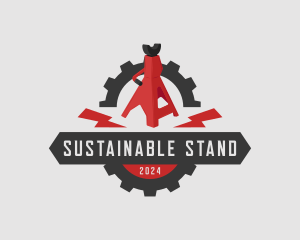 Mechanic Tool Jack Stand logo design