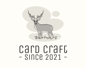 Gray Wild Deer logo design