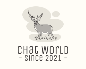 Gray Wild Deer logo design