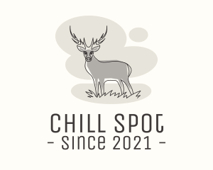 Gray Wild Deer logo design