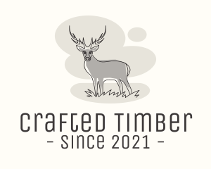 Gray Wild Deer logo design