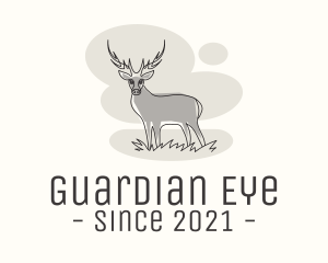 Gray Wild Deer logo design