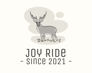 Gray Wild Deer logo design