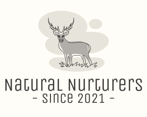 Gray Wild Deer logo design