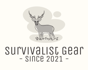 Gray Wild Deer logo design