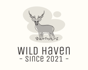 Gray Wild Deer logo design