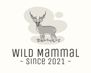 Gray Wild Deer logo design