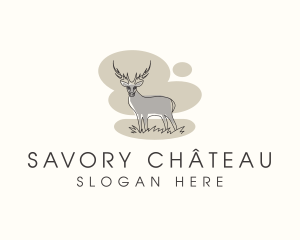 Gray Wild Deer logo design