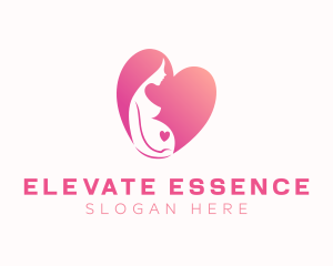 Pregnant Mother Heart Logo