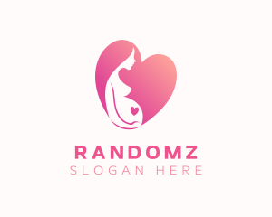 Pregnant Mother Heart Logo