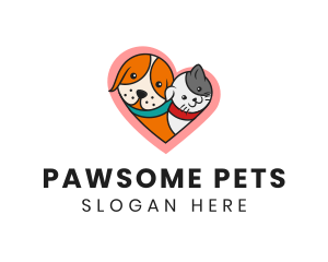 Cute Pet Heart logo