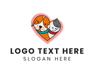 Heart - Cute Pet Heart logo design
