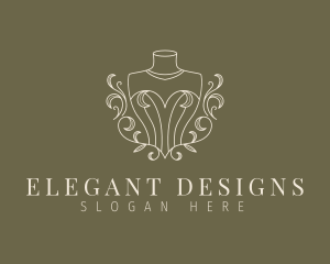 Elegant Fashion Mannequin logo design