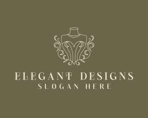 Elegant Fashion Mannequin logo design