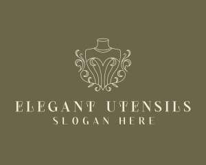 Elegant Fashion Mannequin logo design