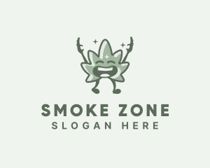 Weed Marijuana Cannabis logo design