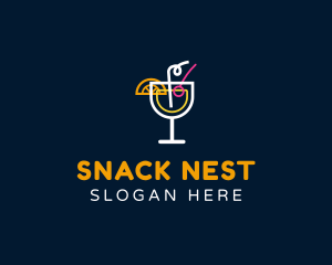 Pub Cocktail Drink logo design