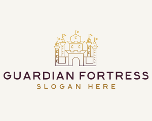 Castle Fortress Structure logo design